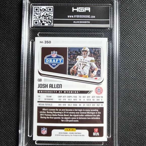 2018 Panini Score Josh Allen Rc Rookie Hga 9.5 Gem Mint Buffalo Bills🔥🔥🔥 - Picture 2 of 2